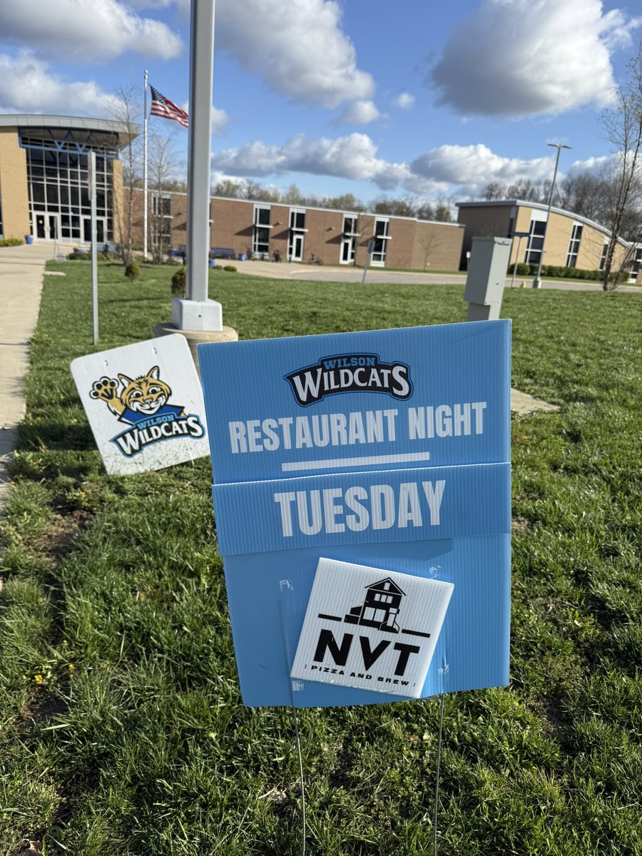 Grab NVT tonight to support Wilson and a great local business! NVT is the top restaurant donor for Wilson again this year!