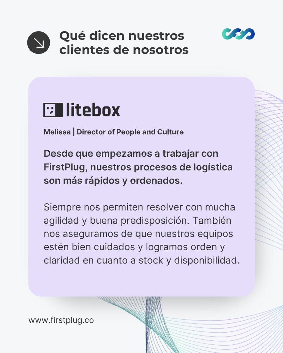 Así resume <a href="/hellolitebox/">Litebox</a> su experiencia con nosotros. 🙌🏻

Nos integramos como una extensión de su equipo para resolver con agilidad, cuidar sus equipos y garantizar orden y visibilidad en cada paso del proceso.

Logística clara, eficiente y alineada al ritmo de su crecimiento. 🚀