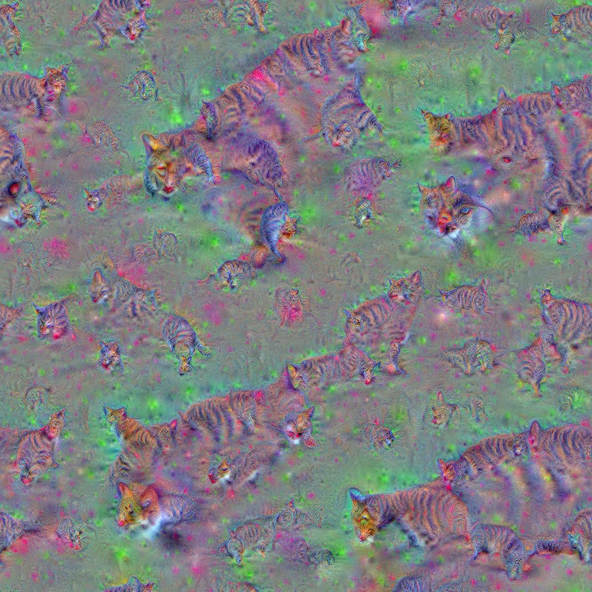 Cats, 2015/05 Deep Dream by <a href="/zzznah/">Alex Mordvintsev</a>