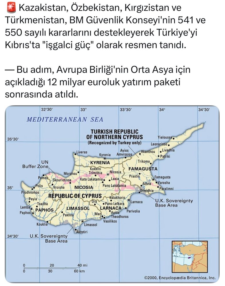 Millete laf yetiştirmeye çalışırken kendi içindeki çatlakları görmeyen Türkçü kardeşlerimize duyurulur.

#Kazakistan #Kırgızistan #Türkmenistan #Özbekistan #KKTC #Kıbrıs