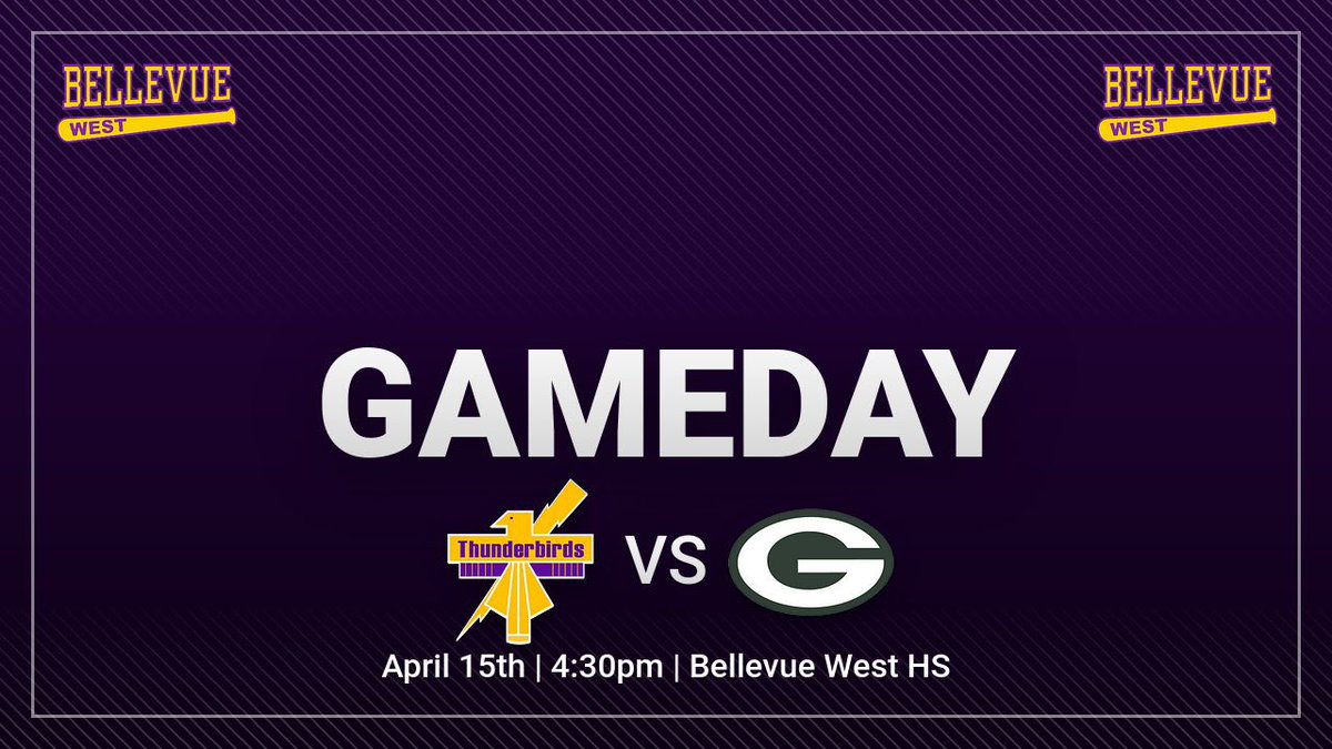 Game 11
Bellevue West Thunderbirds vs. Gretna 
🗓️April 15th 
⏰4:30pm
📍Bellevue West HS
#TOGETHER