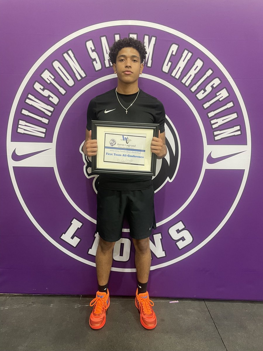Aaron (@aaronlagrand13) on Twitter photo Blessed to receive the title of first team all conference varsity 2024/2025 from Winston Salem Christian school
<a href="/CoachAntonioLow/">Antonio Lowe</a> <a href="/CoachThomasB/">Brian Thomas</a> <a href="/Cramos239/">Chris Ramos</a> Blessed to receive the title of first team all conference varsity 2024/2025 from Winston Salem Christian school
<a href="/CoachAntonioLow/">Antonio Lowe</a> <a href="/CoachThomasB/">Brian Thomas</a> <a href="/Cramos239/">Chris Ramos</a>