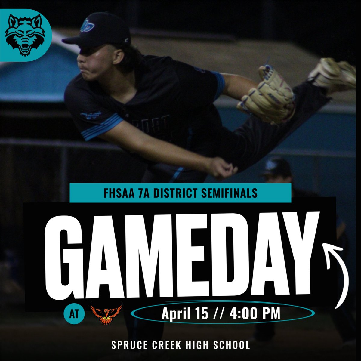 🚨District Semifinals🚨

#ThePack travels to Port Orange to take on Spruce Creek.

⏰ 4:00 PM
📍 801 Taylor Rd, Port Orange, FL 32127
📈 web.gc.com/teams/9ziN15lp…
🎫 gofan.co

#GoPack #Playoffs #Wolfpack #FHSAA