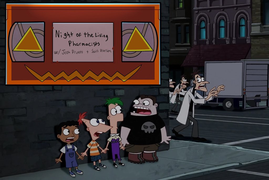 Joshua Pruett (@zombietardis) on Twitter photo <a href="/ScottDPeterson1/">Scott Peterson</a> & I chatting ZOMBIES on the <a href="/HalloRewind/">Hallo-Rewind</a> #phineasandferb
podcasts.apple.com/us/podcast/nig… <a href="/ScottDPeterson1/">Scott Peterson</a> & I chatting ZOMBIES on the <a href="/HalloRewind/">Hallo-Rewind</a> #phineasandferb
podcasts.apple.com/us/podcast/nig…