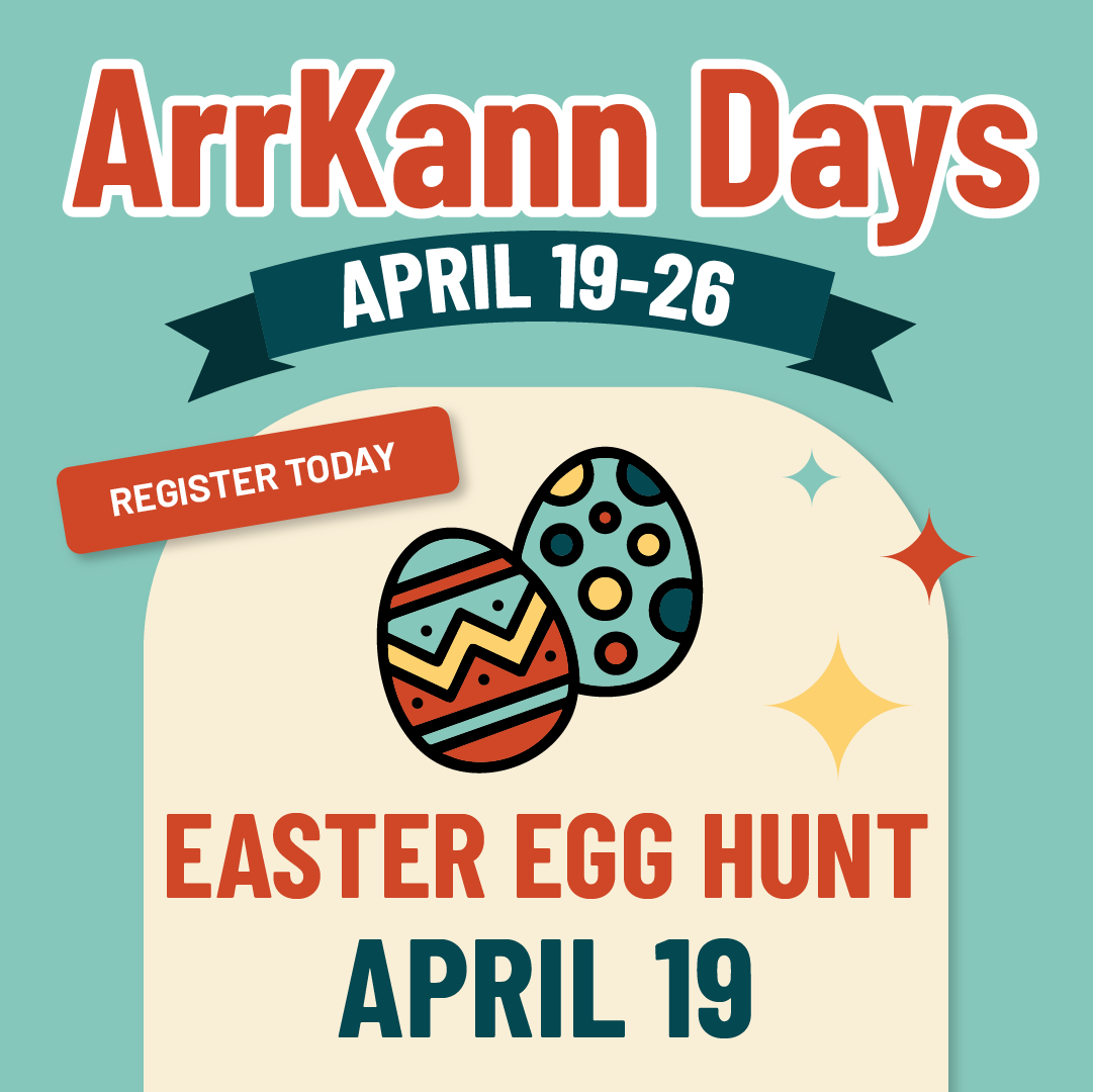 🐣🥚 Hop on over for some Easter fun! 🥚🐣 Join us at ArrKann Days on April 19 for an Easter Egg Hunt the whole family will love! 🌸✨  

REGISTER: form.jotform.com/25084699267827…

#ArrKannDays #EasterEggHunt #SpringFun #FamilyAdventure