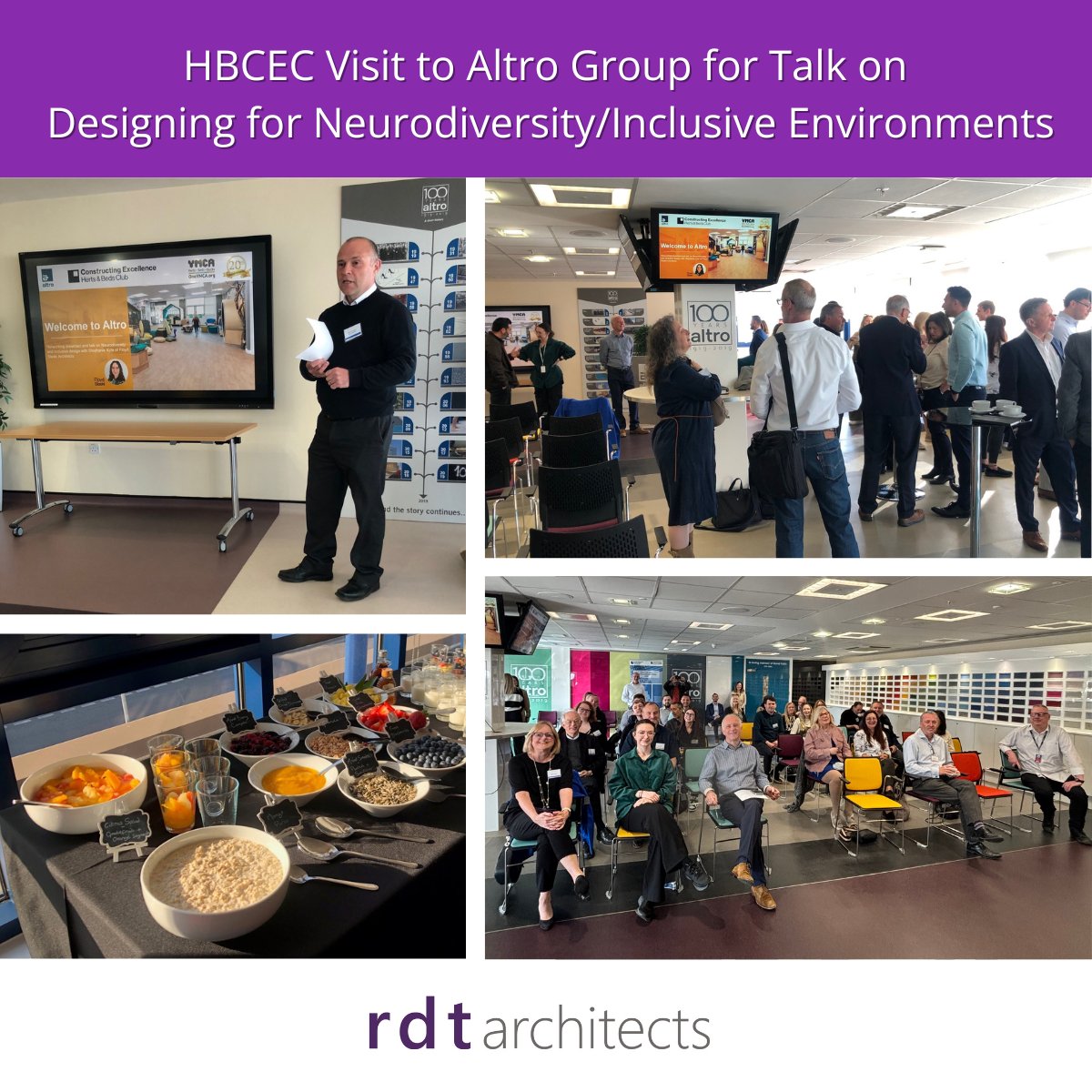 Thank you <a href="/hertsbedsce/">CEHerts&Beds</a> for organising such an insightful and thought-provoking event at <a href="/AltroFlooring/">Altro Limited UK & Ireland</a> - we heard from Stephanie Kyle whose award-winning work and deep commitment to designing for #neurodiversity and #inclusivity was truly #inspiring
#inclusiveDesign #architecture