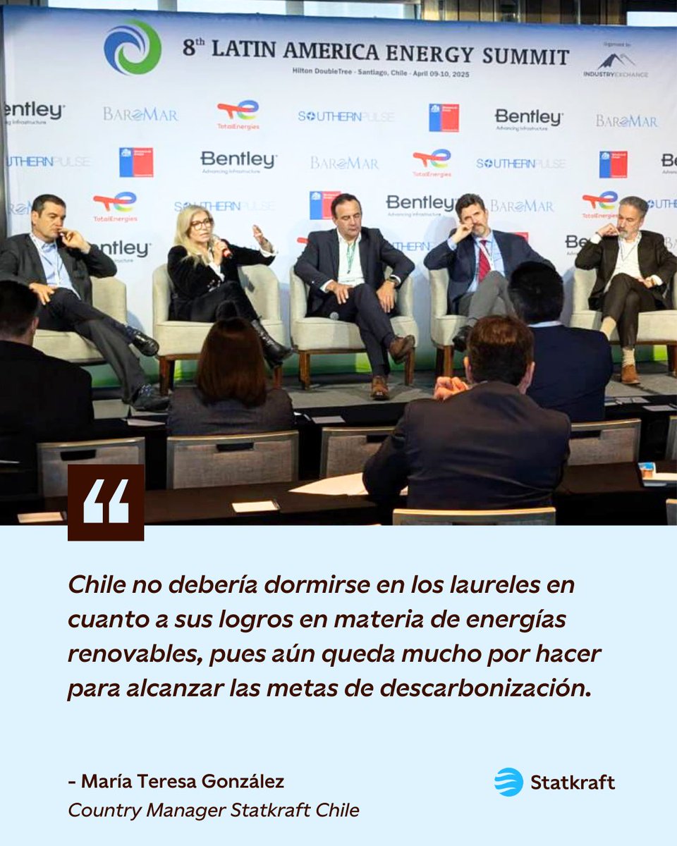 Nuestra Country Manager, María Teresa González, participó en el panel de apertura del reciente #LatAmEnergySummit, destacando los avances y desafíos de Chile en la transición energética. ¡Aún queda mucho por hacer! ⚡🌎