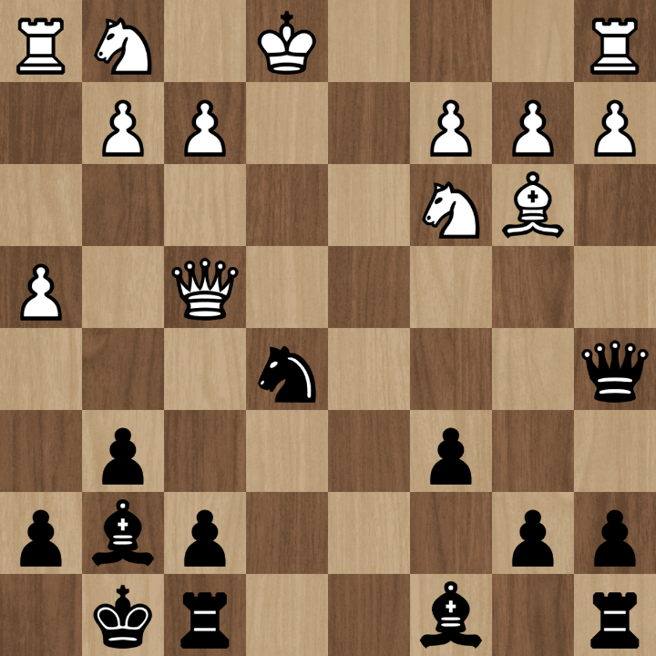 shevans02's tweet image. Black has several moves that conserve the advantage, but can you find the strongest and most tactical? I was happy to find it in blitz today. #chesspunks