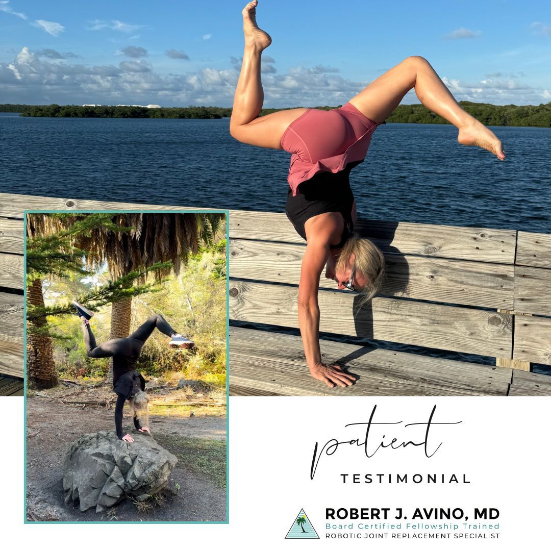 Monique, a former Cirque du Soleil performer, was sidelined by hip pain and in desperate need of relief. 🤸 ♀️ Thanks to her robotic hip replacement, she's now back in action and moving with ease! #robertavinomd #patienttestimonial #testimonialtuesday #patientstory #comebackstory