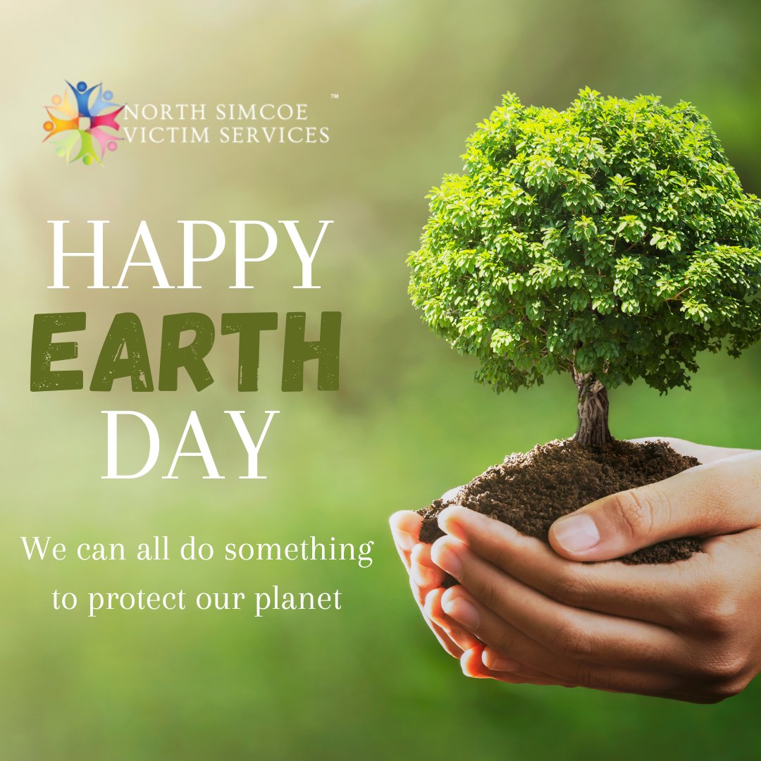 🌍🌱 Happy Earth Day! 🌱🌍

Today, we celebrate our beautiful planet and commit to protecting it for future generations! 🌿

#EarthDay #Sustainability #ProtectOurPlanet #GoGreen #NorthSimcoeVictimServices