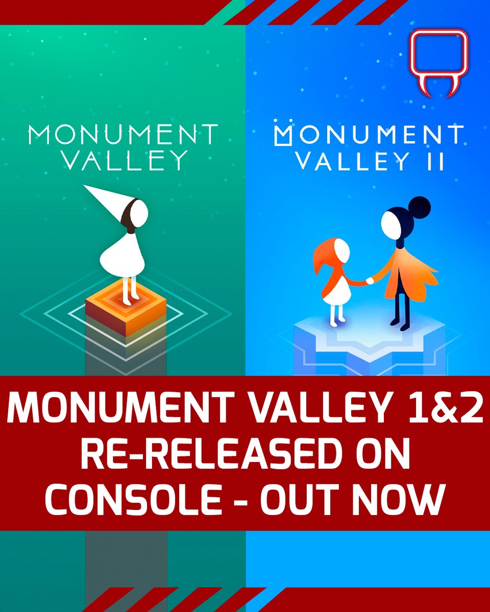 First released on mobile back in 2014 and 2017 Monument Valley 1&amp;2 are now available on console!
.
.
.
#MonumentValley