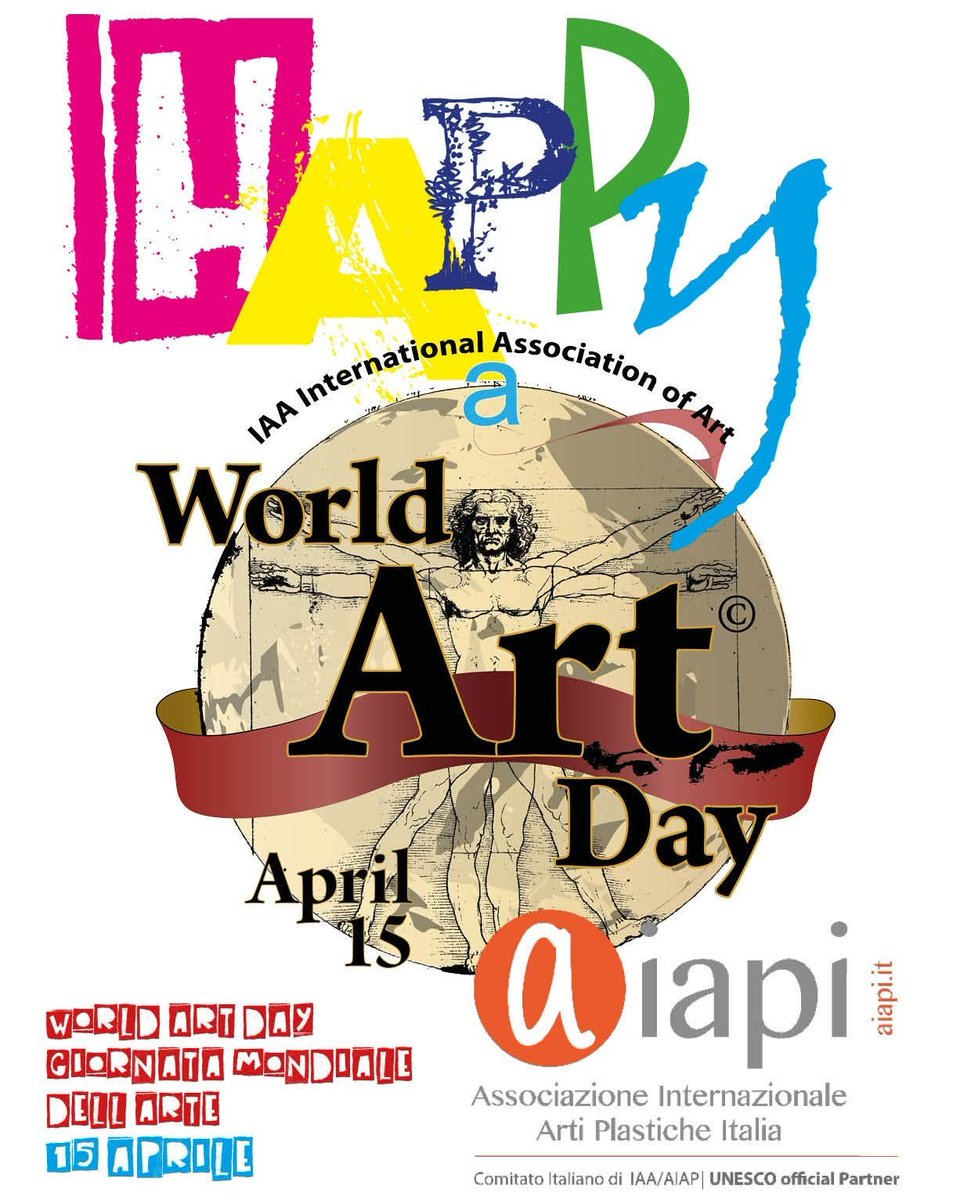 RobertoRoncaArt's tweet image. HAPPY WORLD ART DAY!!!
#WorldArtDay #Giornatamondialedellarte #aiapi #aiapiunesco #professionalartistcard #IAA #aiapunesco #aiap #art #arte #artecontemporanea #artecontemporaneaitaliana #ContemporaryArt #artista #artist #15aprile #quindiciaprile
