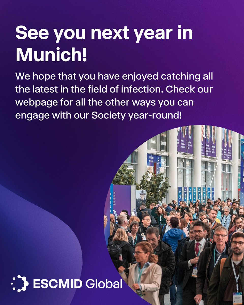 That's a wrap on #ESCMIDGlobal 2025 here in Vienna! Thank you &amp; see you next year at ESCMID Global 2026 in Munich!