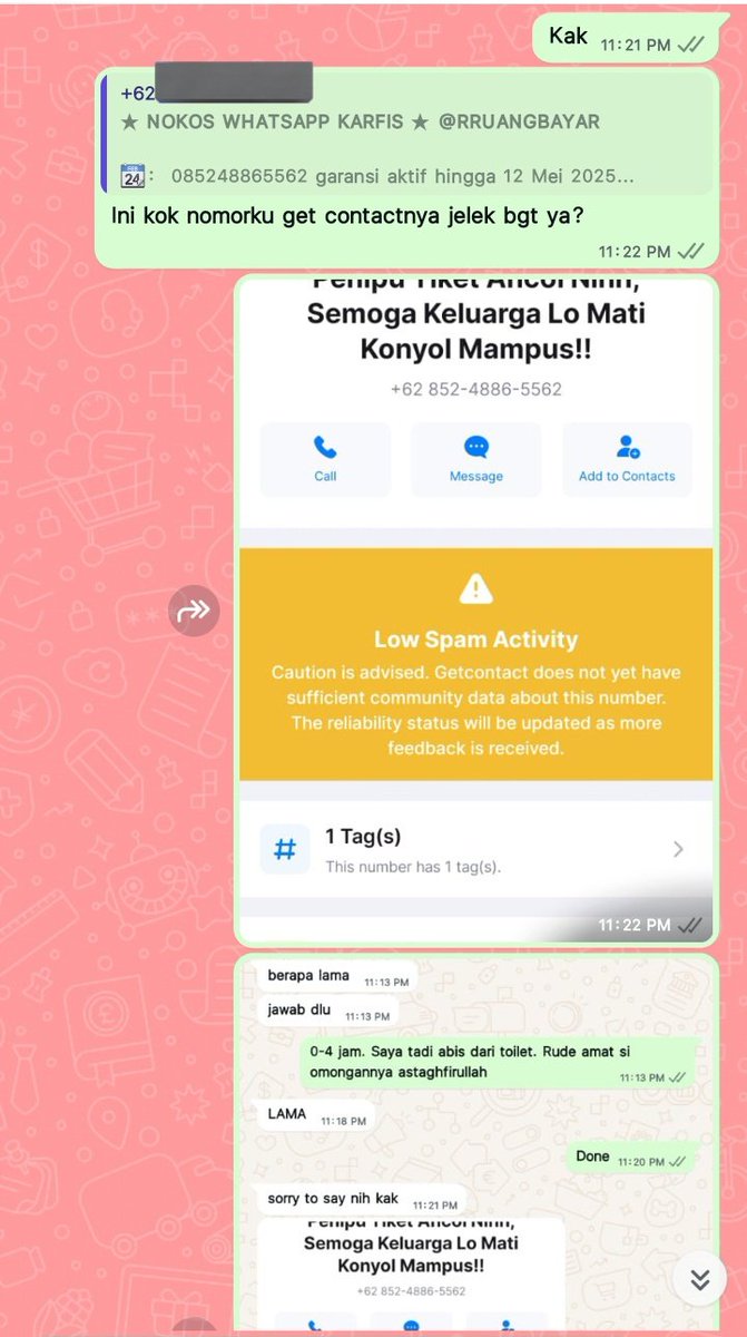 cuttcns's tweet photo. @cikeiku Kamu pun jg sebenernya tau deh nomorku itu jg kamu tweet... Kalo ada masalah claim aja nanti jg aku garansi atau di refund kok. 

Bukti ya kalo aku kebanned dan bahkan nokos BARU aku udah ditag penipu padahal aku baru beli nomornya. Makanya nomorku keganti2. https://t.co/NktTELZcvK