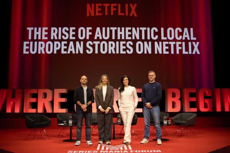 ieri a SERIES MANIA si è svolto il panel dal titolo "Celebrare le storie locali: l’ascesa dei contenuti autentici europei su Netflix".