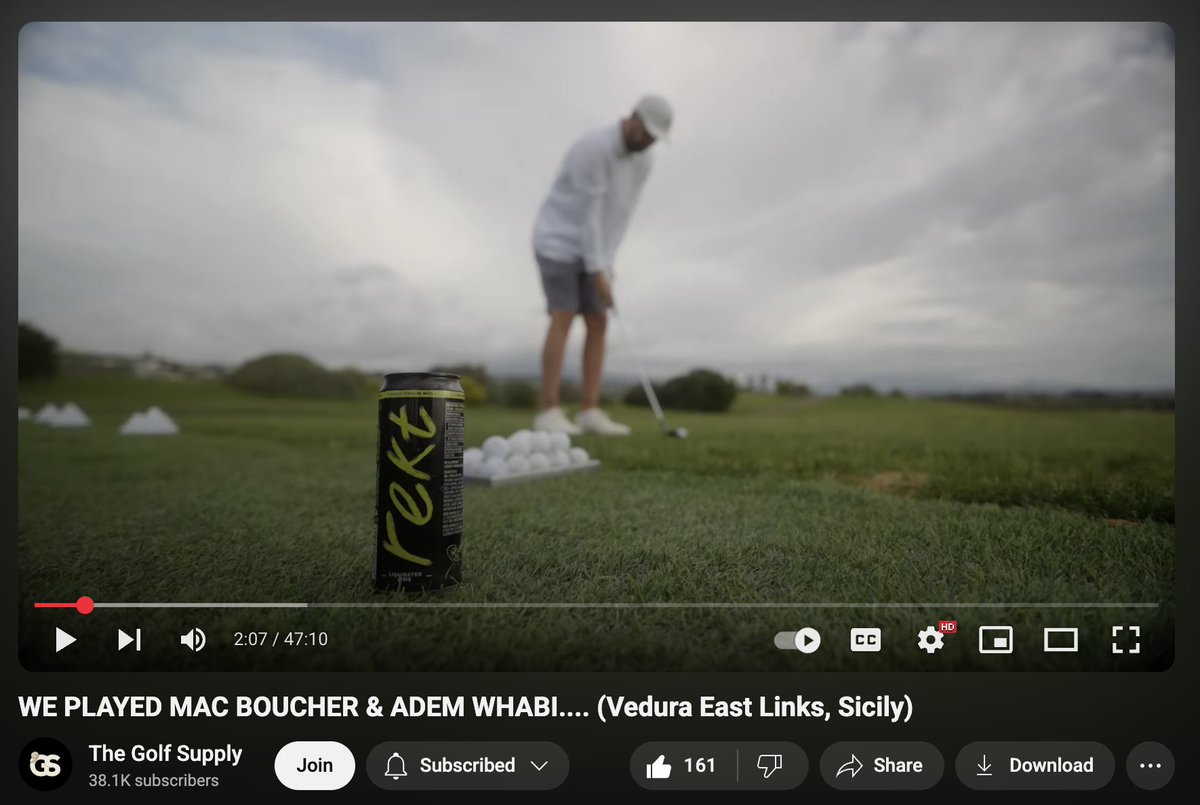 Very cool to see the coverage <a href="/rektdrinks/">Rekt Drinks</a> received in the latest episode from the boys at The Golf Supply.

<a href="/manorsgolf/">Manors</a> included them as part of our trip out to Verdura Resort in Sicily earlier this summer. 

<a href="/osf_rekt/">OSF</a> wen am I getting fresh stock?!! 🤑