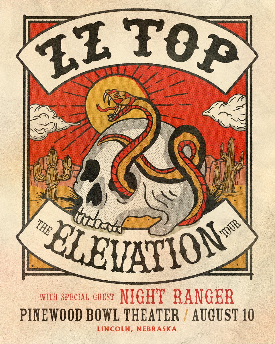 JUST ANNOUNCED: <a href="/ZZTop/">ZZ Top</a> with special guest @NightRanger at <a href="/PinewoodBowl/">Pinewood Bowl</a> Sunday, August 10. spr.ly/60122DHnn

🎫 Presale tickets 4.17 @ 10AM
🎫 General on sale 4.18 @ 10AM