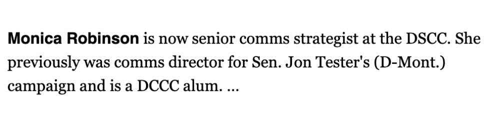 Excited to share that I'm joining the indomitable @DSCC team to help get Democrats elected to the Senate. Ready to get to work!