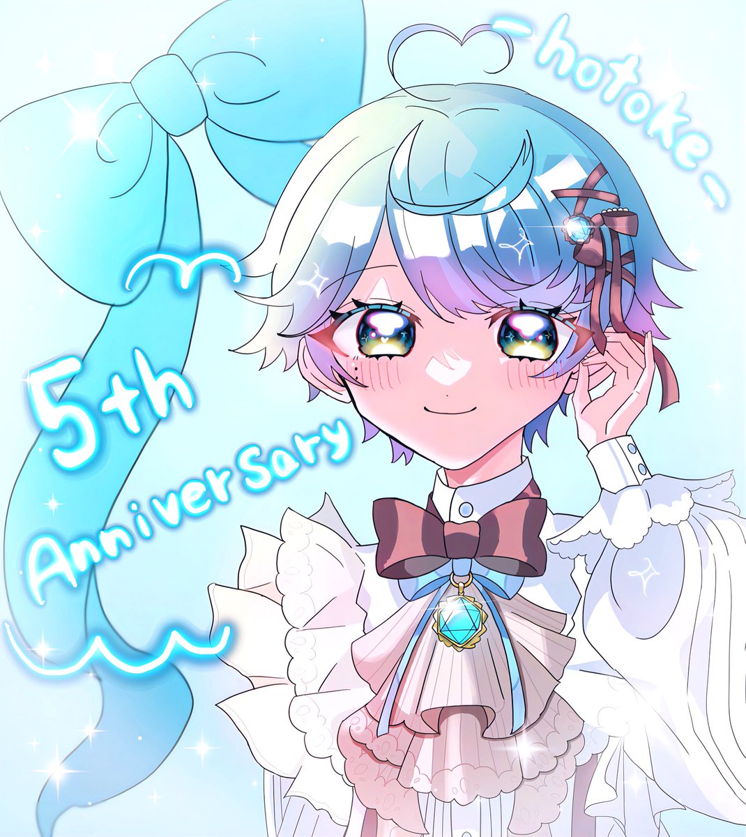 hotoke HappyAnniversary🕊𓂃𓈒𓏸︎︎︎︎️🩵️🩵

🎲 #いれいすあーと 
💎#仏いむ 
💎#いむくん５周年だってよ