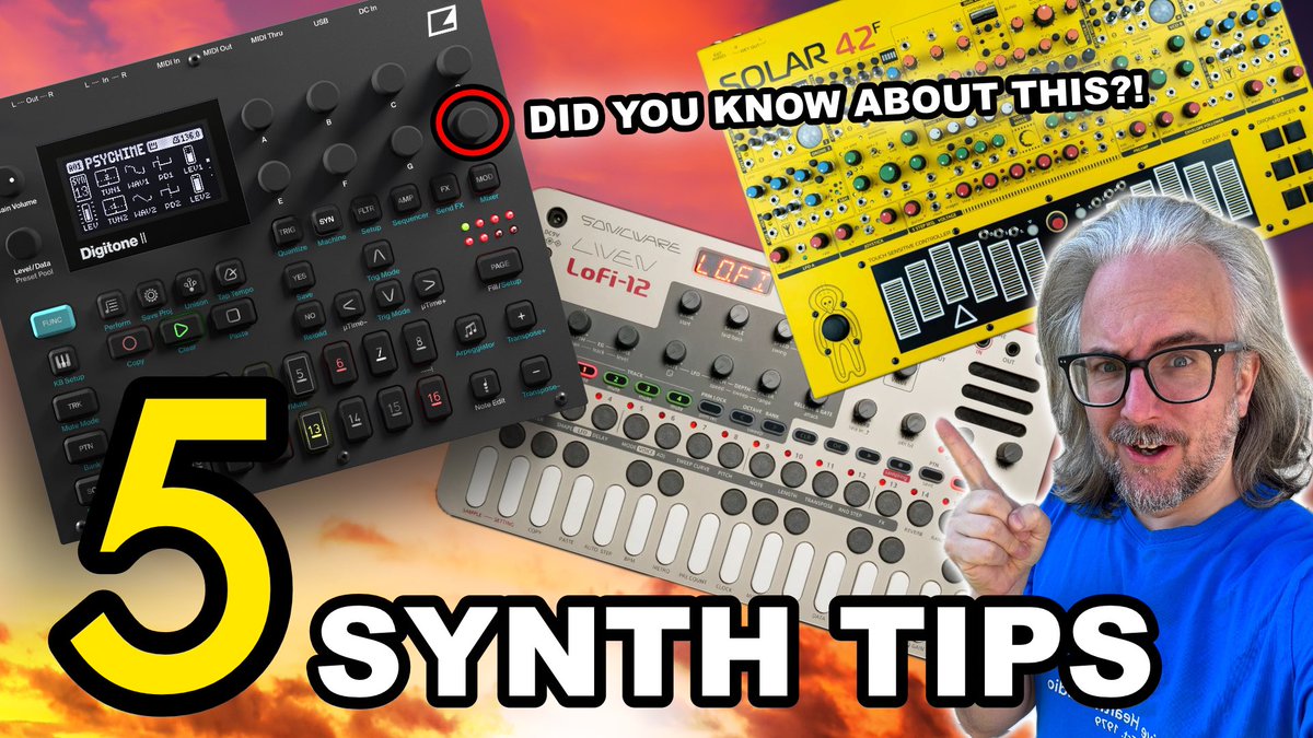 Feeling unmotivated to use your synths or make music? Or just want some life changing synth tips! Todays video got you covered: youtu.be/6pJIDzCplFU