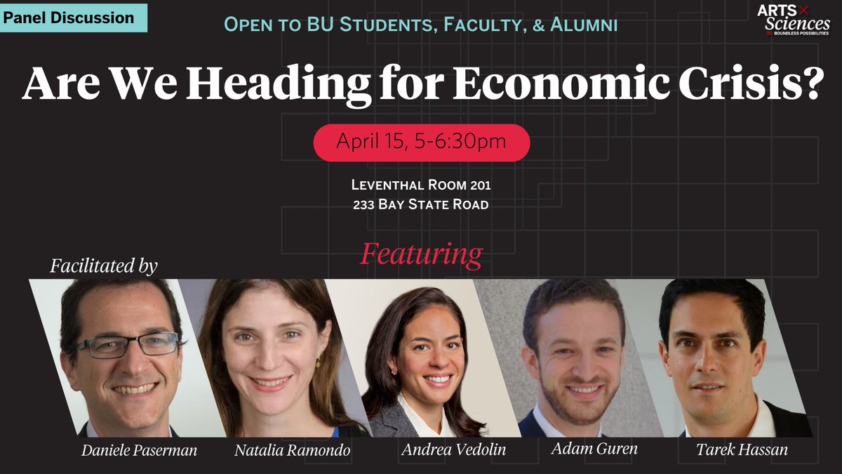 TODAY: Panel Discussion open to BU Faculty, Students, &amp; Alumni! 

This event will be livestreamed starting at 5pm ET: bostonu.zoom.us/j/98689953357?…