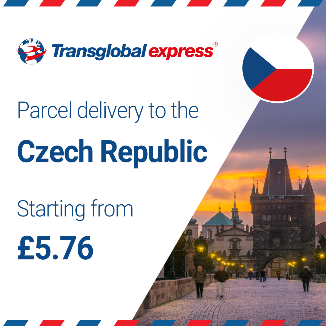 Whether it's Prague or Brno, Ostrava or Plzeň – send a parcel from the UK to destinations across the Czech Republic from as little as £5.76!

transglobalexpress.co.uk/parcel-to/czec…