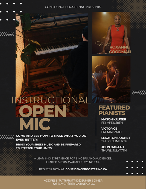Roxanne_Goodman's tweet photo. Give yourself permission to develop, register at https://t.co/W3AUA8eJbr Pay online or at the door. Instructional Open Mic starts at 7pm on April 18th https://t.co/bvIbf7PElN