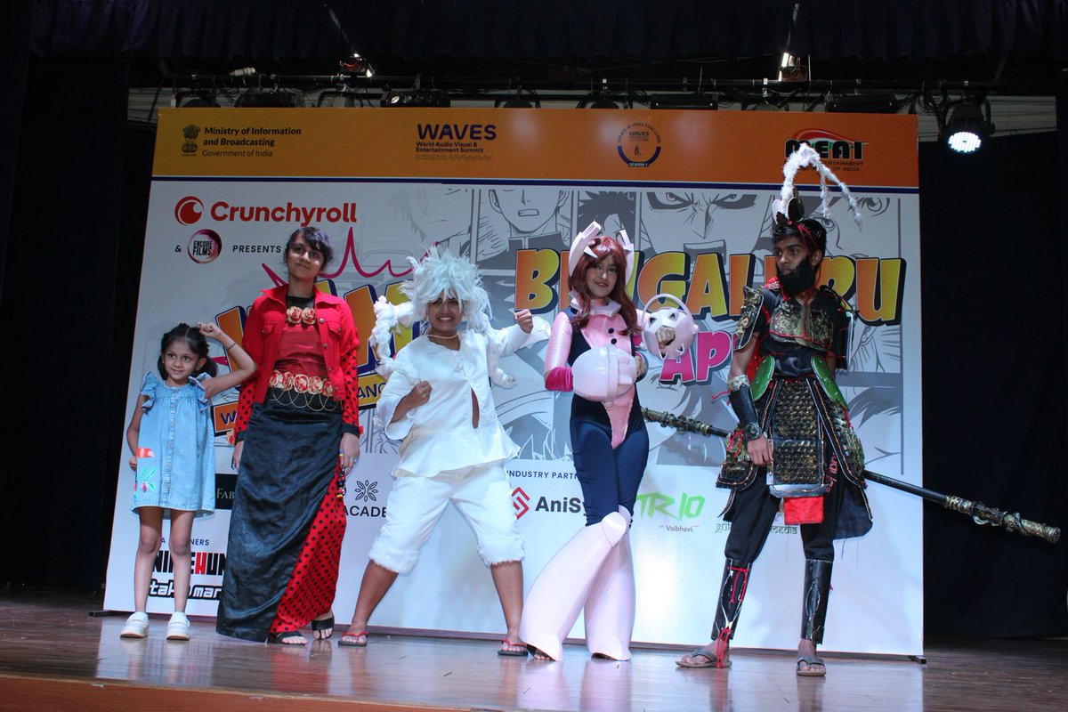 WAVES Anime &amp; Manga Contest, the Media &amp; Entertainment Association of India (MEAI) organized WAM! (WAVES Anime &amp; Manga Contest) in Bengaluru at VVN Degree College, Basavanagudi today. State level qualifiers will participate in WAM! National Finale at WAVES 2025 in Mumbai.

1/2