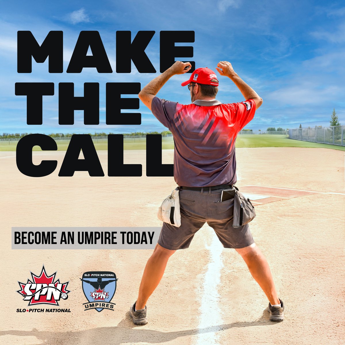 Become an umpire: build leadership, sharpen your skills, and experience slo-pitch from a whole new perspective.

Ready to make the call?
Take your umpire exam today 
👉 bit.ly/SPNumpEx

#makethecall #becomeanumpire #SPN #playslopitch