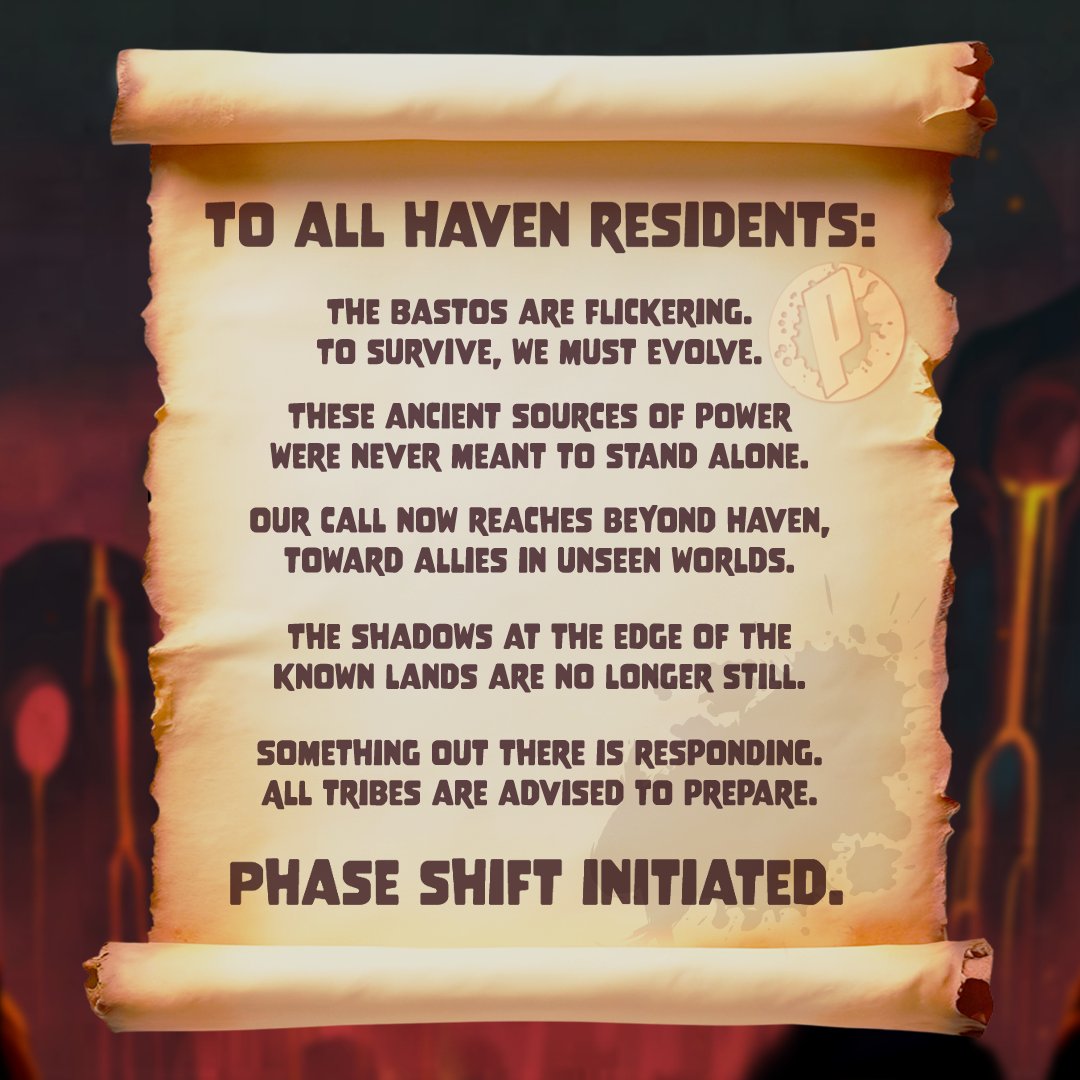 📖 For generations, the six tribes of Haven stood strong, each powered by their Bastos. But now, the flow of energy in Haven is unstable.

🗝 The gates are about to open to new realms and new possibilities. But who might be the first ally to step through these gates with us?

👇