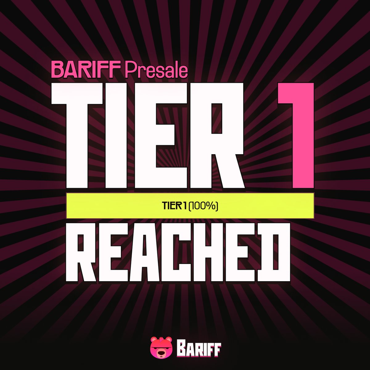 LBE Tier1 filled— $bariff is just starting