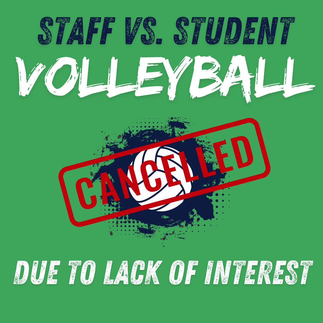 Weddington High School (@weddingtonhsnc) on Twitter photo CANCELLED! Due to lack of interest, we will not be holding our Staff vs. Student Volleyball game.
<a href="/AGHoulihan/">Andrew G. Houlihan</a> <a href="/UCPSNC/">Union County Public Schools</a> CANCELLED! Due to lack of interest, we will not be holding our Staff vs. Student Volleyball game.
<a href="/AGHoulihan/">Andrew G. Houlihan</a> <a href="/UCPSNC/">Union County Public Schools</a>