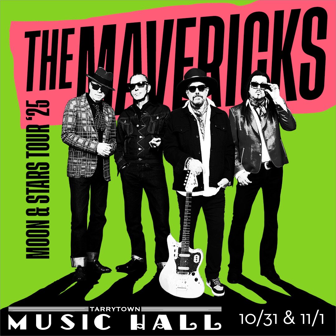 Raul Malo (@raulmalo01) on Twitter photo Tarrytown! 🎃 Making our return for another Halloweekend with 2 NIGHTS of music Fri., Oct. 31 & Sat., Nov. 1!
Join us at <a href="/TheMusicHall/">Tarrytown Music Hall</a> with presale tickets available NOW at themavericksband.com/tour using code MAVS2025 🎟️ Public on sale this Friday, April 18 at 10am local time! Tarrytown! 🎃 Making our return for another Halloweekend with 2 NIGHTS of music Fri., Oct. 31 & Sat., Nov. 1!
Join us at <a href="/TheMusicHall/">Tarrytown Music Hall</a> with presale tickets available NOW at themavericksband.com/tour using code MAVS2025 🎟️ Public on sale this Friday, April 18 at 10am local time!