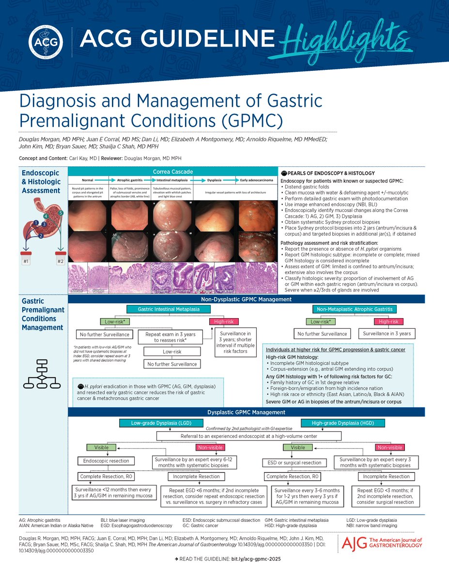 New ACG Guideline Alert!
Gastric cancer rates in the U.S. are 2-13x higher in certain non-White &amp; immigrant populations — yet most cases are caught too late.

The latest <a href="/AmCollegeGastro/">ACG</a> guideline focuses on managing gastric premalignant conditions to change that.

Early