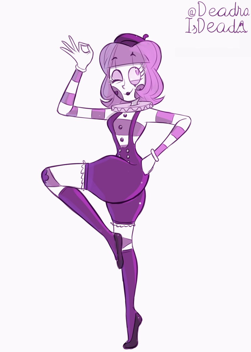 Mimi the Mime (nandroid oc) 💜🤍🖤