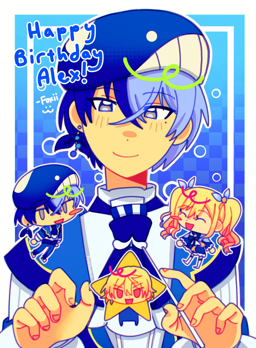 Foxiilantern_'s tweet image. HAPPY BIRTHADY ALEX @whaletoya !!!!!!!! Thank you for being my best bro love you forever ❤️
