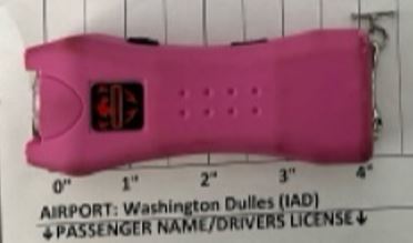DYK? Stun guns/tasers are not permitted through a <a href="/TSA/">TSA</a> security checkpoint. It's okay to pack them in a checked bag. Make sure they are rendered inoperable from accidental discharge. This one was intercepted at <a href="/Dulles_Airport/">Dulles Airport (IAD)</a> yesterday.