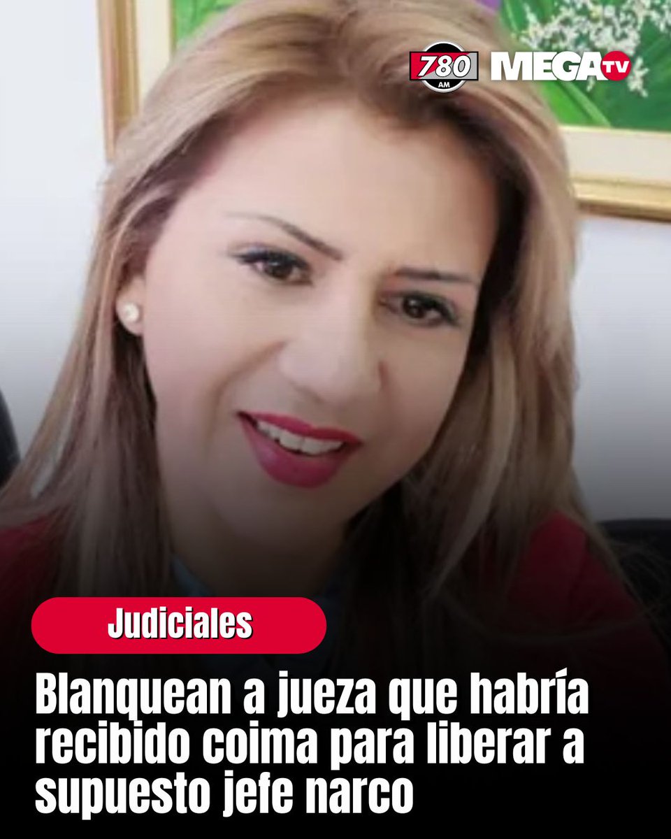BLANQUEAN A JUEZA QUE HABRÍA RECIBIDO COIMA PARA LIBERAR A SUPUESTO JEFE NARCO ‼️

⚖️El JEM archivó la causa contra la jueza penal de garantías de Lambaré, Isabel Bracho, quien habría sido sobornada para liberar al presunto narco Walter Galindo Domínguez, en el sonado caso del