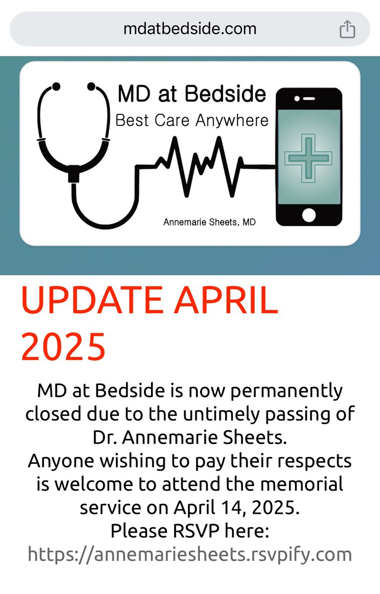 LeahHoustonMD's tweet image. RIP fellow emergency physician colleague @MDatBedside - one of the 1st #DirectPrimaryCare providing both primary and emergency/urgent and palliative care. She took care of some of the most complex patients that might have otherwise been abandoned by the larger health systems of
