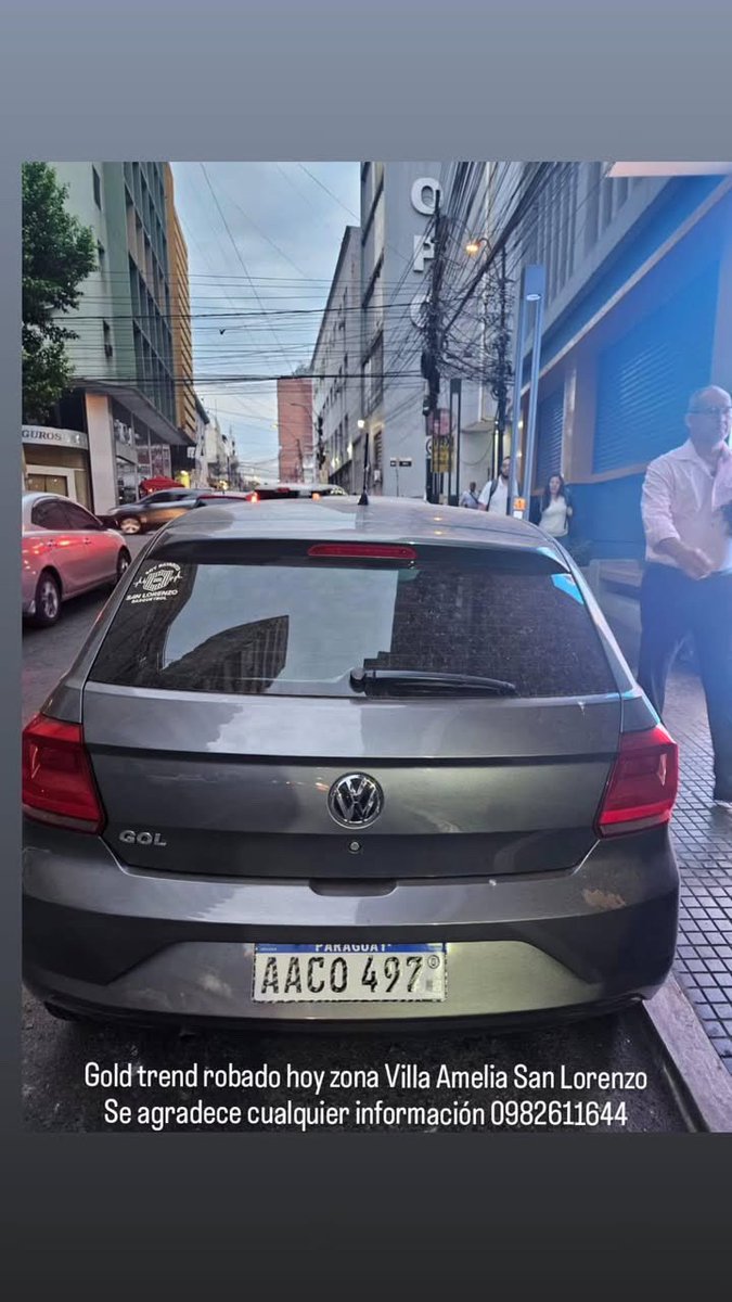 Favor compartir 🚨 ROBARON UN AUTO a mi amigo en San Lorenzo