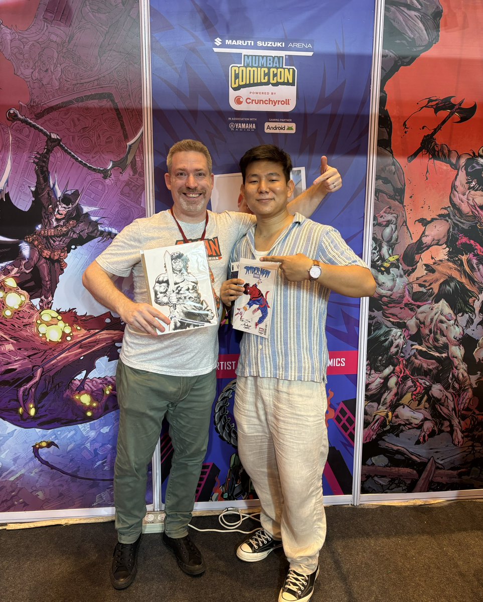 Tadammeh's tweet image. Met the ever amazing @JimZub at Mumbai Comic Con last weekend. Got a bunch of comics signed by him.