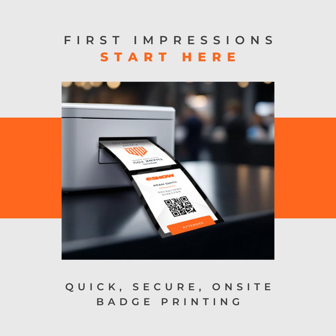 eShow (@go_eshow) on Twitter photo 🎟️ Event badges are no longer just name tags! They're powerful tools for engagement, security, branding, and sustainability.
🔗 Learn more by contacting us here: zurl.co/Gep70
#EventTech #eShowExperience #EventProfs #SmartEvents 🎟️ Event badges are no longer just name tags! They're powerful tools for engagement, security, branding, and sustainability.
🔗 Learn more by contacting us here: zurl.co/Gep70
#EventTech #eShowExperience #EventProfs #SmartEvents