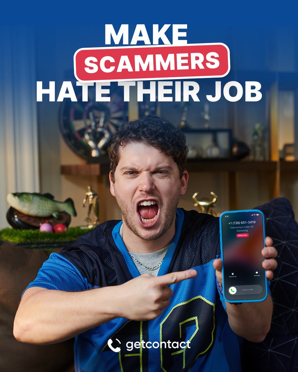 getcontact's tweet image. Here is the best way to battle those scammers: pass the phone to a professional! #Getcontact 

#PleasantCommunication