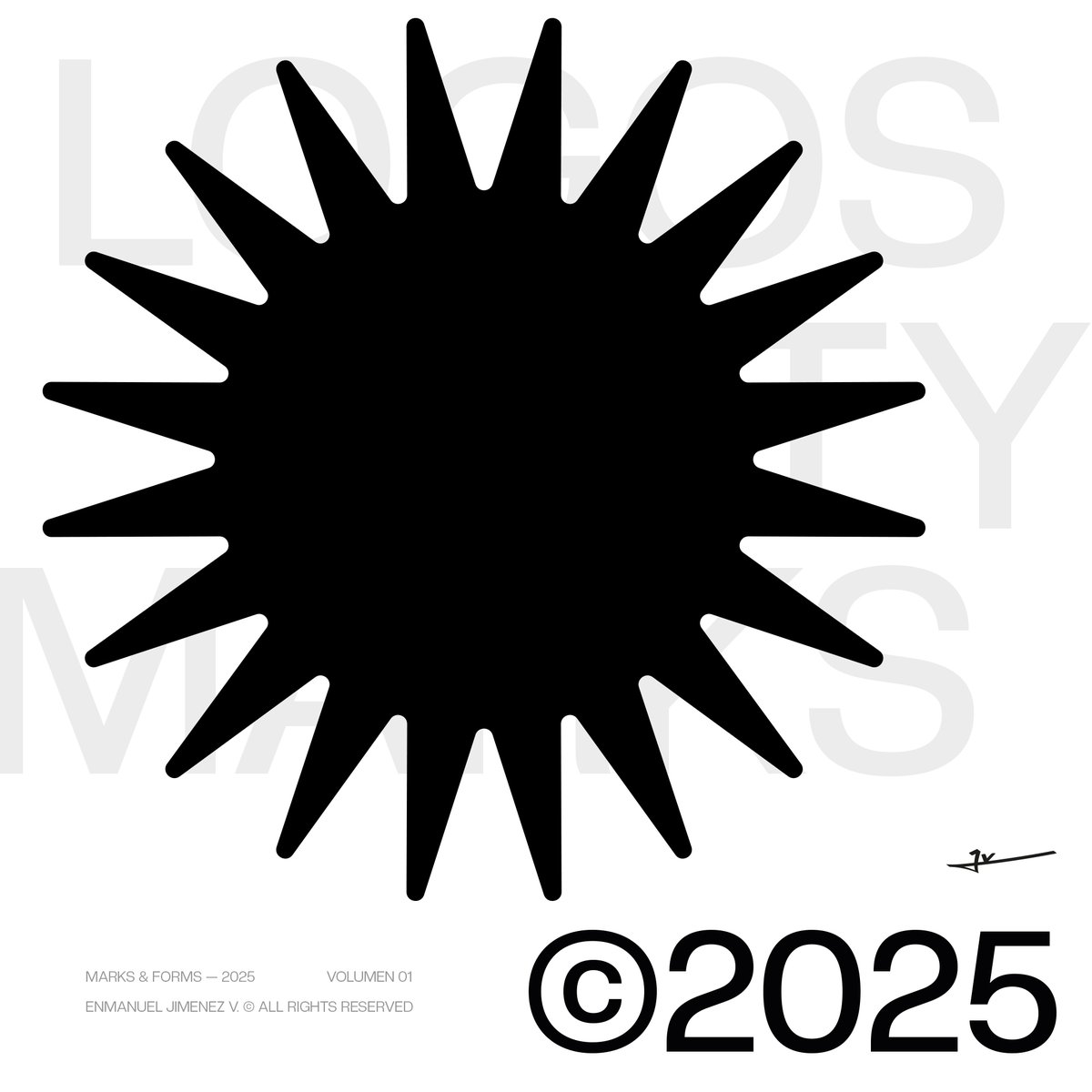 Introducing 
MARKS &amp; FORMS — 2025  

A collection of logo marks and symbols crafted with clarity, balance and concept in mind.  

Now live on Behance — behance.net/gallery/223739…