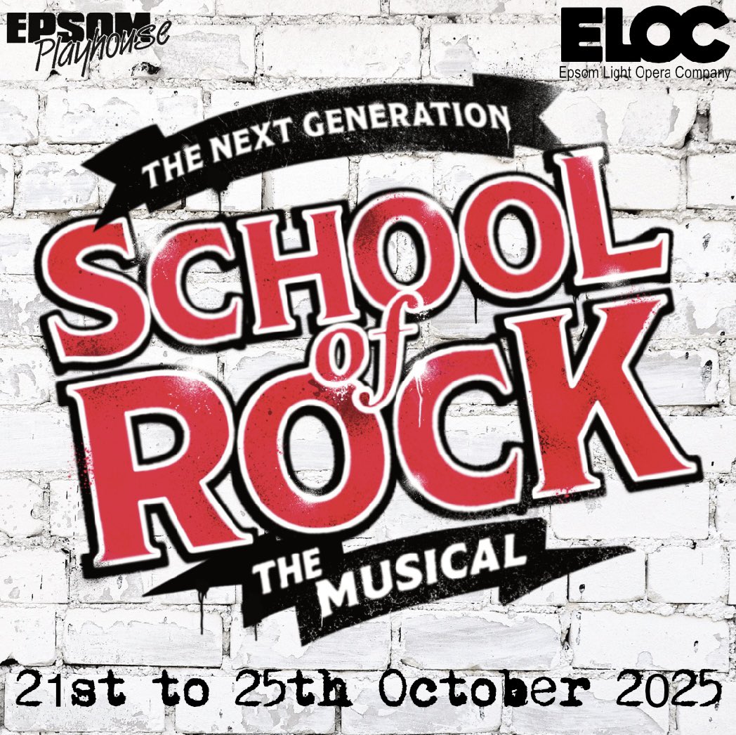 EpsomLightOpera's tweet image. And just like that we say goodbye to Crazy for You 💫

Our next social is Case Noire – A 1950s Murder Mystery Evening 🔍! Taking place on Saturday 10th May 6:30pm

School of Rock 🎸 launch on Wednesday 23rd April at The Vale School- 7pm for the Children’s and 8pm for the Adults’