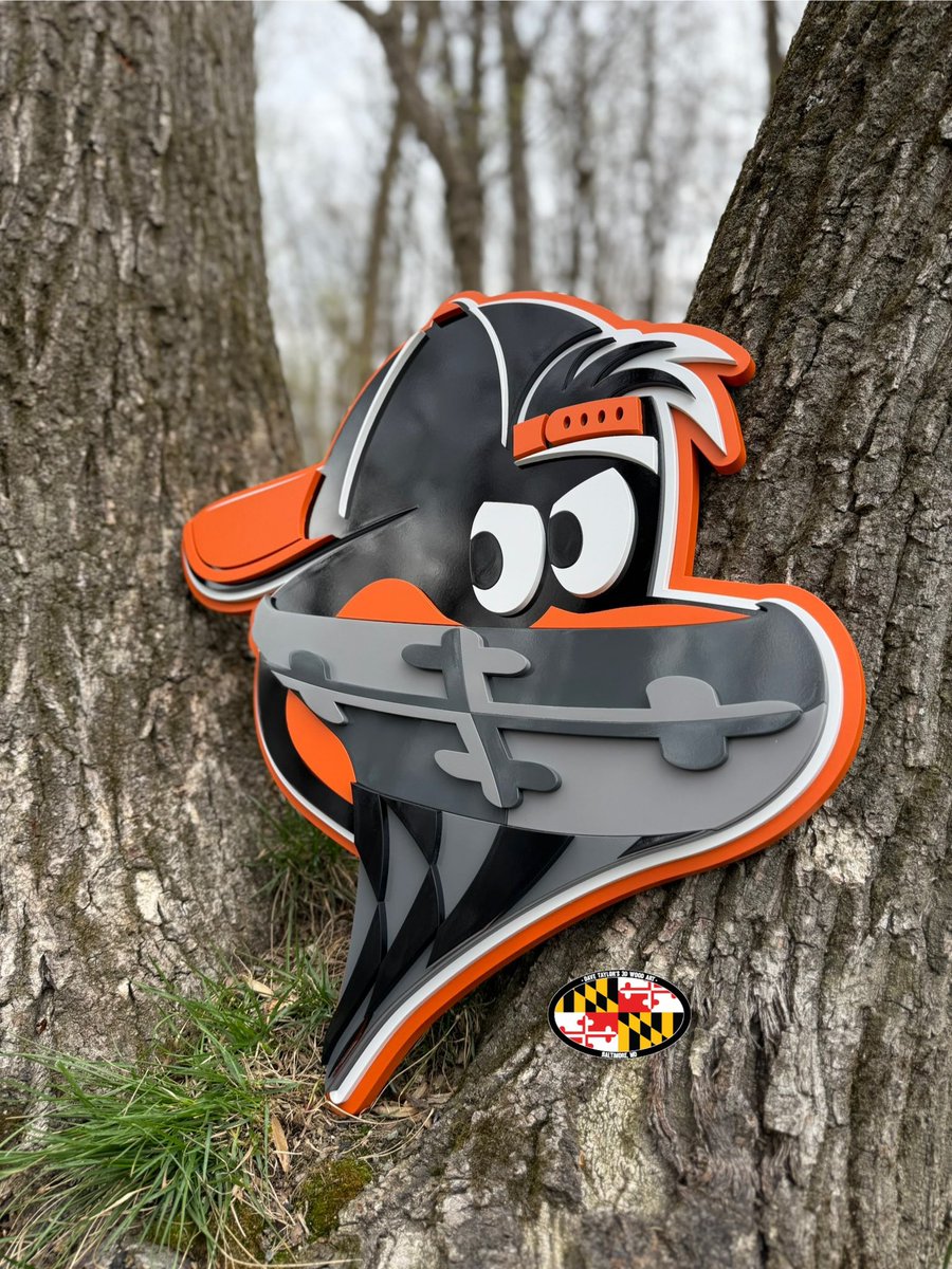 Proud of this one. My friend made this design for this clothing company. I’ve wanted to turn it into a sign and we finally did it. Available in 24” and 32”. Add LEDs or make the bandana MD flag colors. Design by @ Brandon Fugitt Designs. Purple bird coming soon. 😈