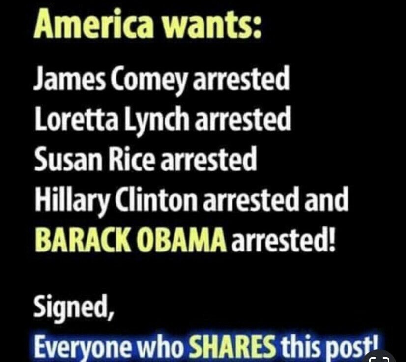 🦅 Eagle Wings 🦅 (@crrja5) on Twitter photo .<a href="/Kash_Patel/">Kash Patel</a> Susan Rice, Obama’s National Security Advisor, knows everything about the illegal investigation launched against Trump in July 2016 The cabal; the FBI, DOJ, Hillary Clinton’s campaign, and Barack Obama’s White House worked to make sure Trump wasn’t elected.
The .<a href="/Kash_Patel/">Kash Patel</a> Susan Rice, Obama’s National Security Advisor, knows everything about the illegal investigation launched against Trump in July 2016 The cabal; the FBI, DOJ, Hillary Clinton’s campaign, and Barack Obama’s White House worked to make sure Trump wasn’t elected.
The