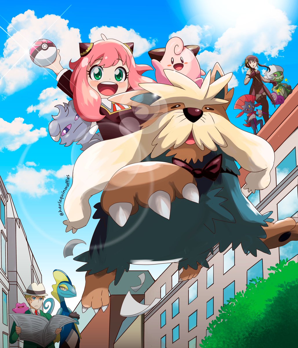 Spy x Family x Pokemon!
#SPY_FAMILY #スパイファミリー #anipoke #pokemon #イラスト