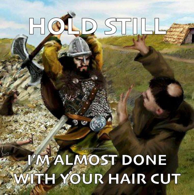 That's definitely one way to keep an open mind. 📷

#vikingsraid