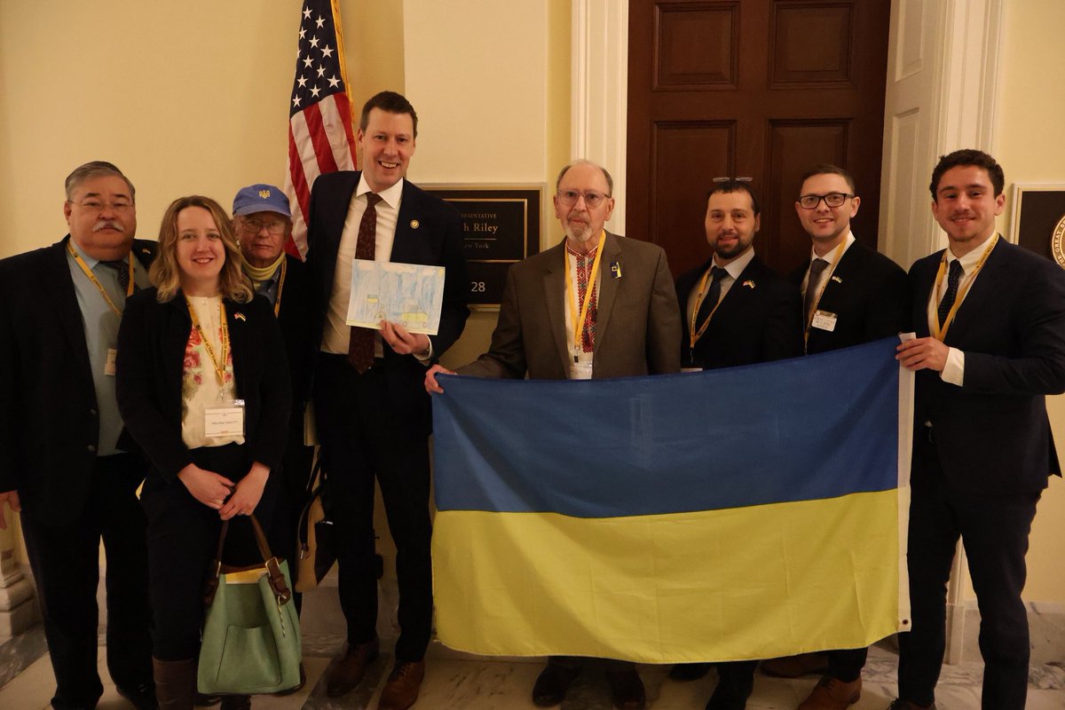 Rep. Josh Riley (@reprileyny) on Twitter photo Putting America first means standing with our allies and against our adversaries. I was honored to meet with members of the <a href="/AmericaforUA/">American Coalition for Ukraine</a>. Putting America first means standing with our allies and against our adversaries. I was honored to meet with members of the <a href="/AmericaforUA/">American Coalition for Ukraine</a>.